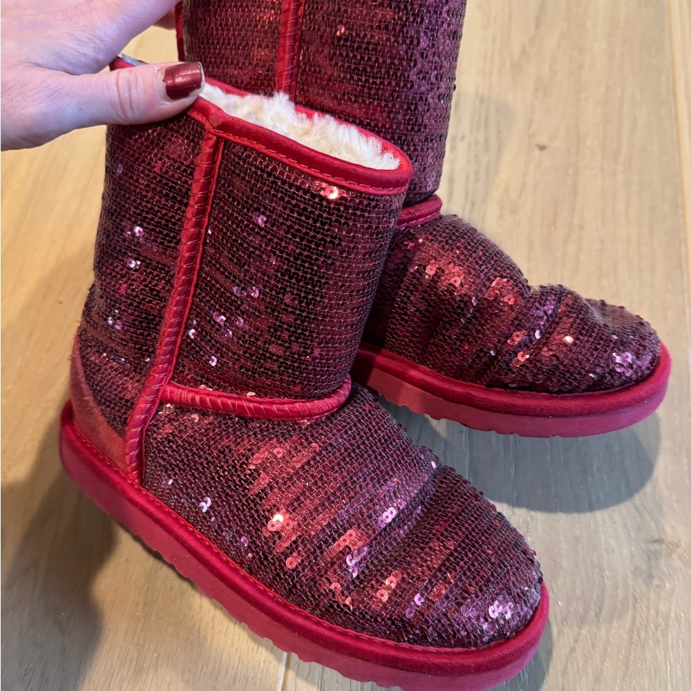 Sequin Red Ugg Boots
